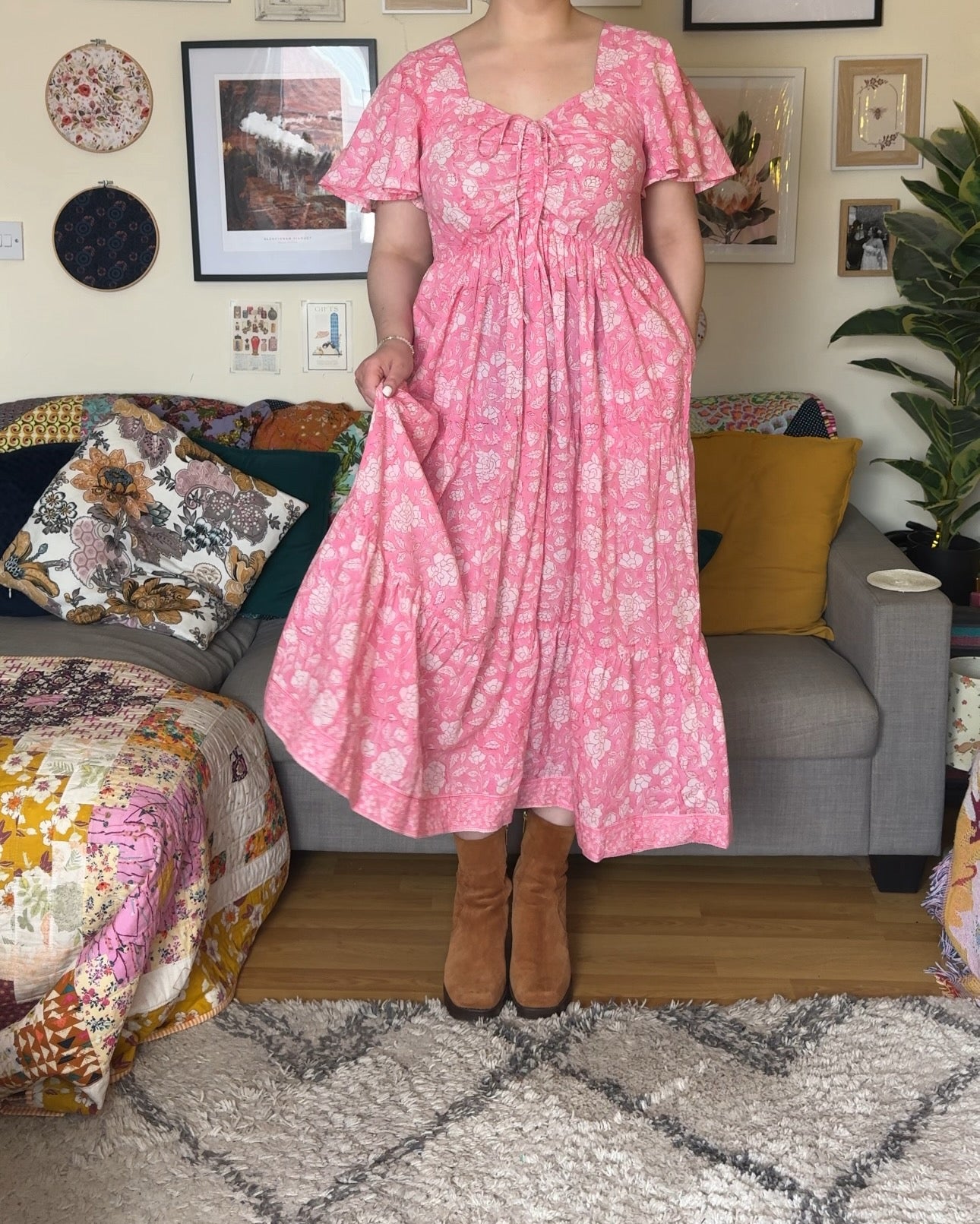Shannon x DF Ruched Dress