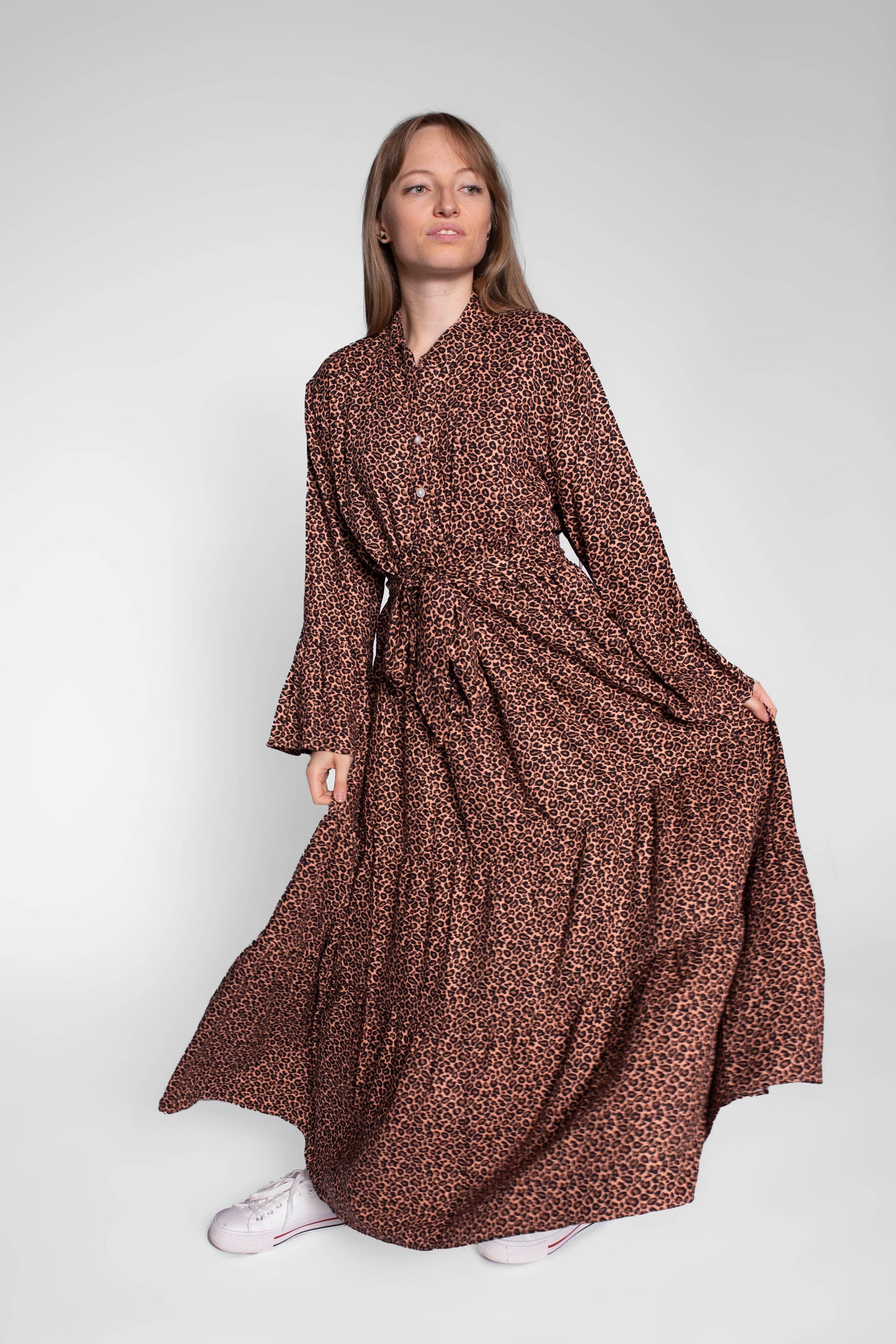 Rory Cotton Bell Sleeve Maxi Dress