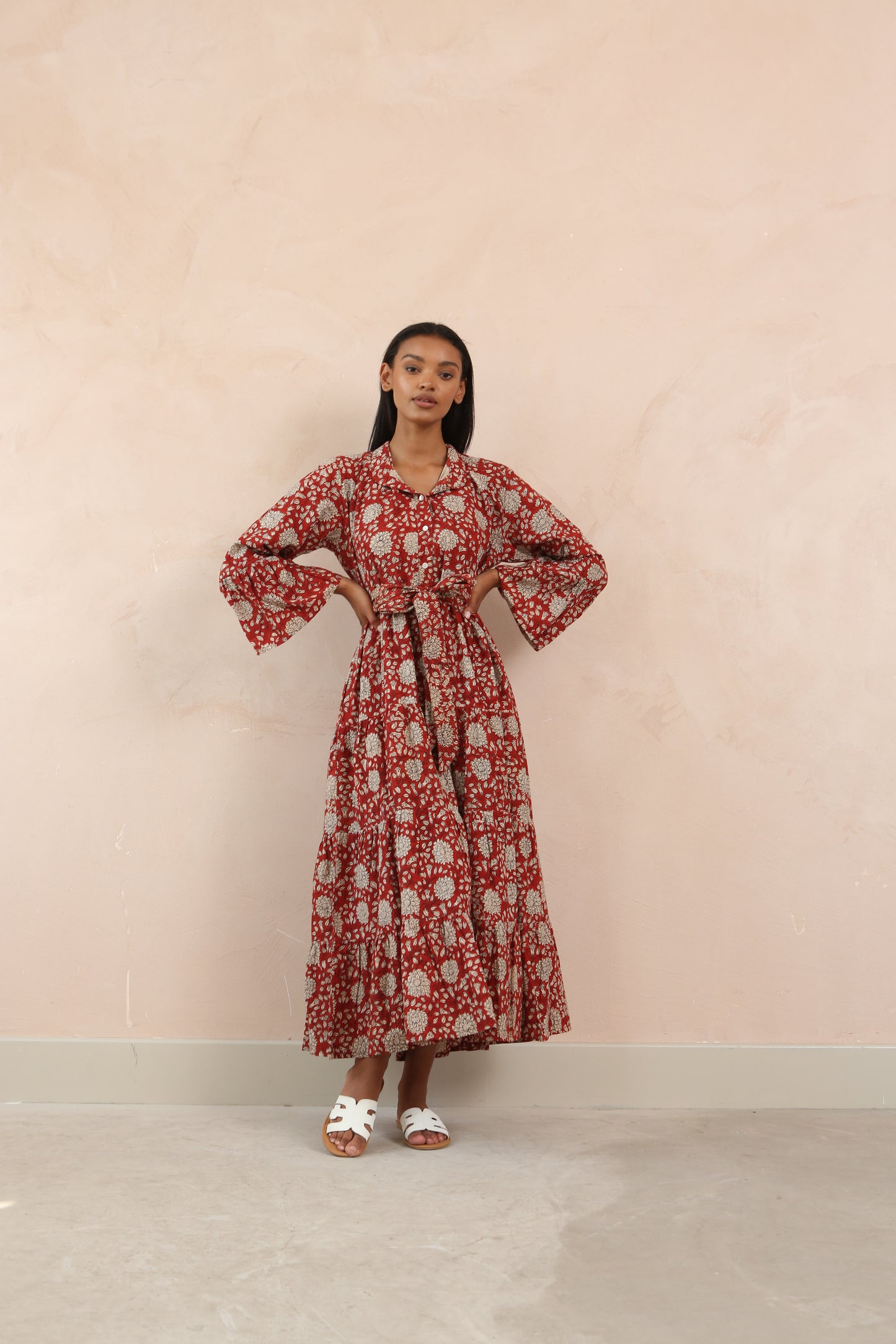 Mae Full Bell Sleeve Maxi Dress- Out of Stock