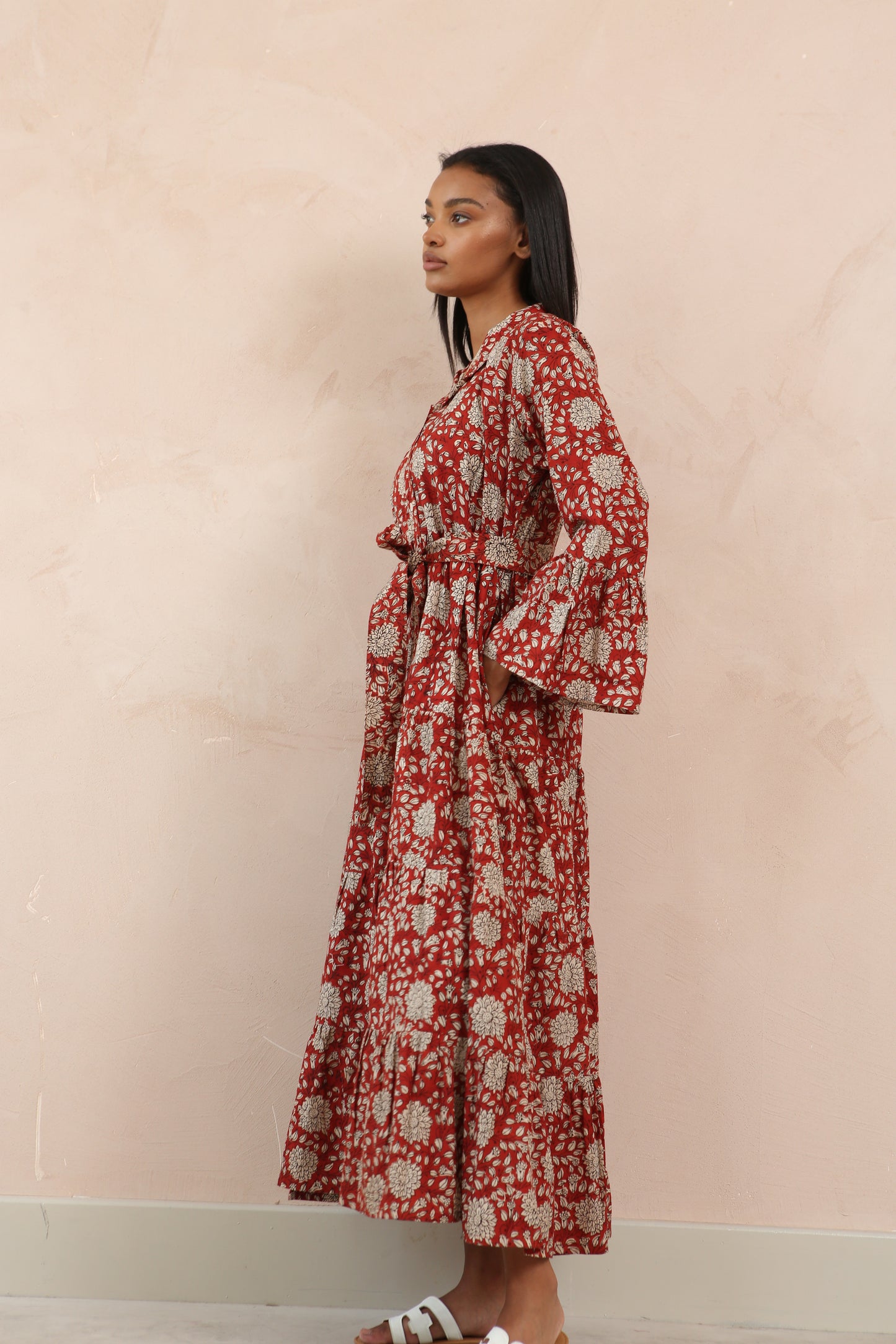 Mae Full Bell Sleeve Maxi Dress- Out of Stock