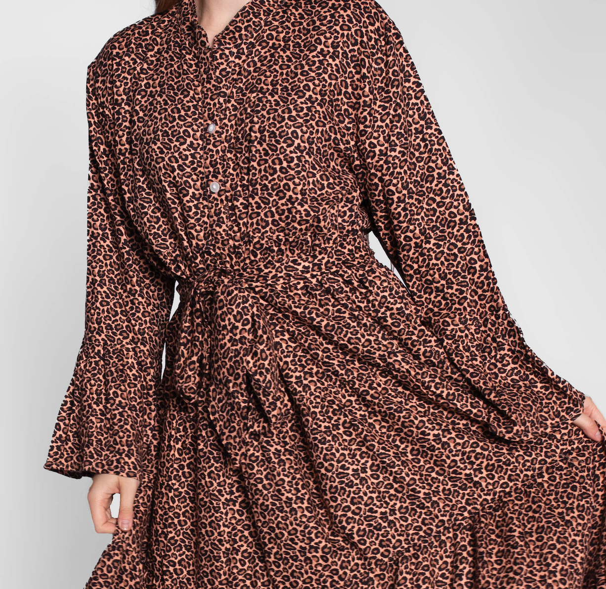Rory Cotton Bell Sleeve Maxi Dress
