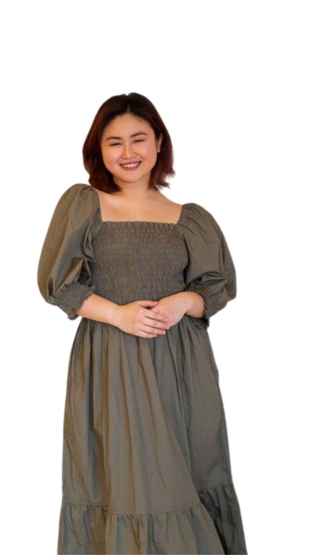 Brandy Braless Wonder Midi Dress With Sleeves
