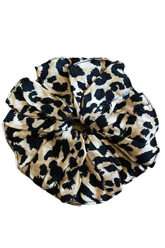 Leopard Print Oversized Scrunchie