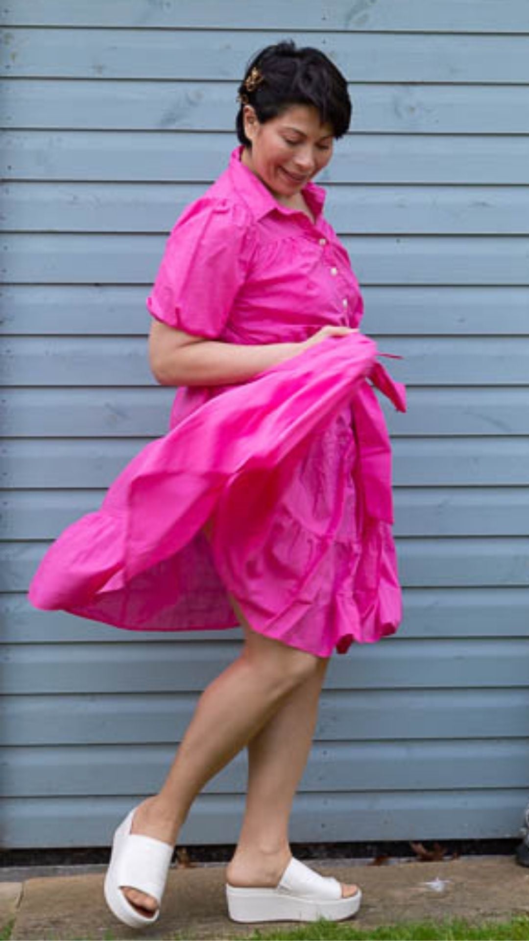 Maya Cotton Midi Dress