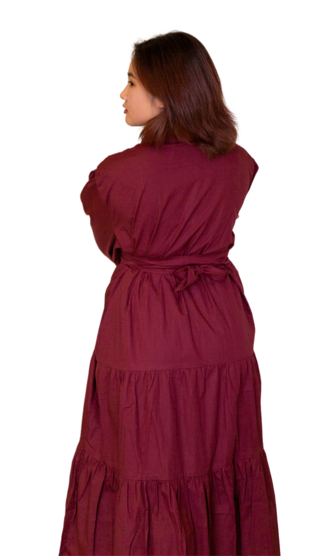 Mimi Cotton Maxi Dress With Full Sleeves