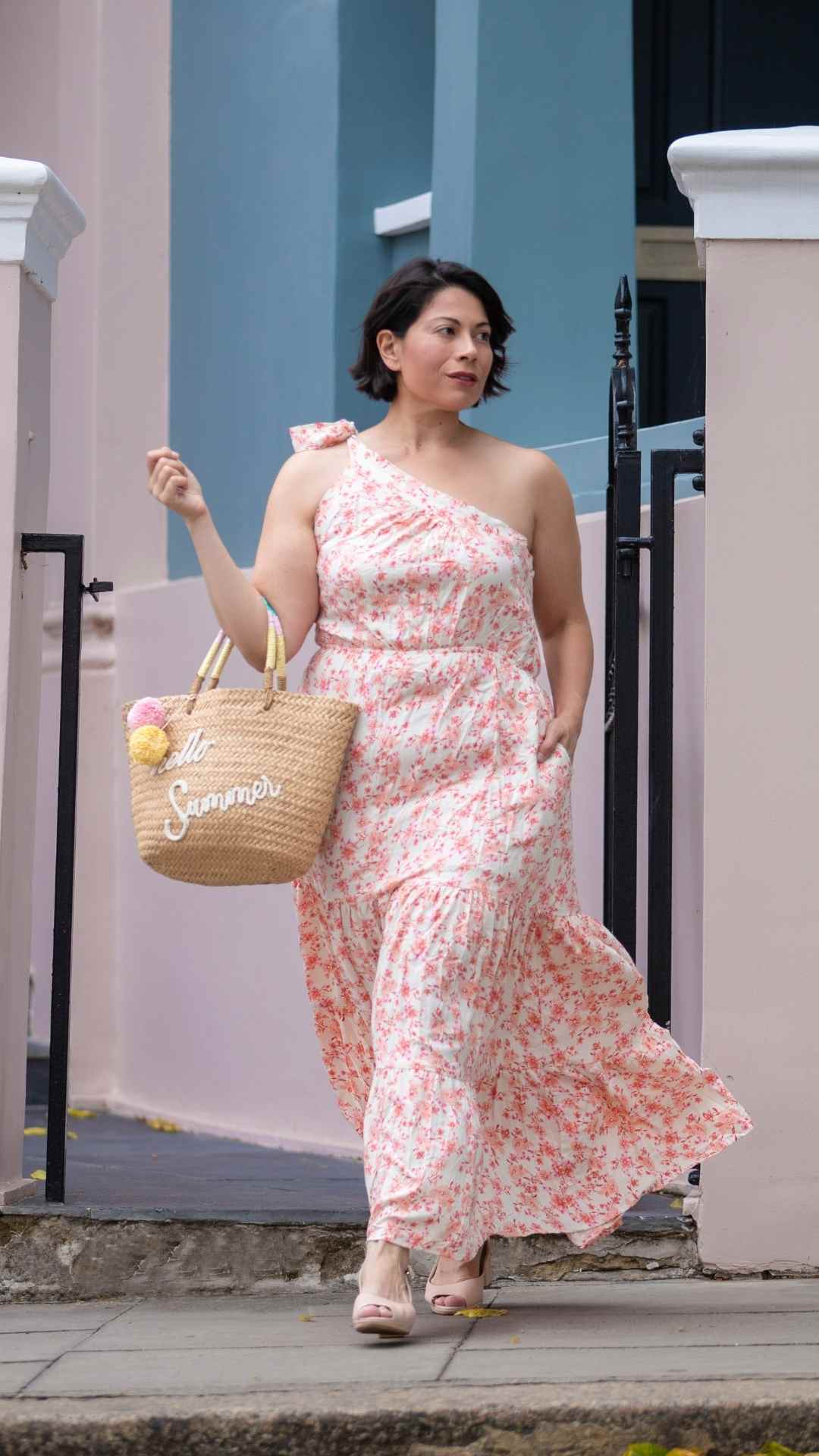 Isabel Off Shoulder Cotton Maxi Dress