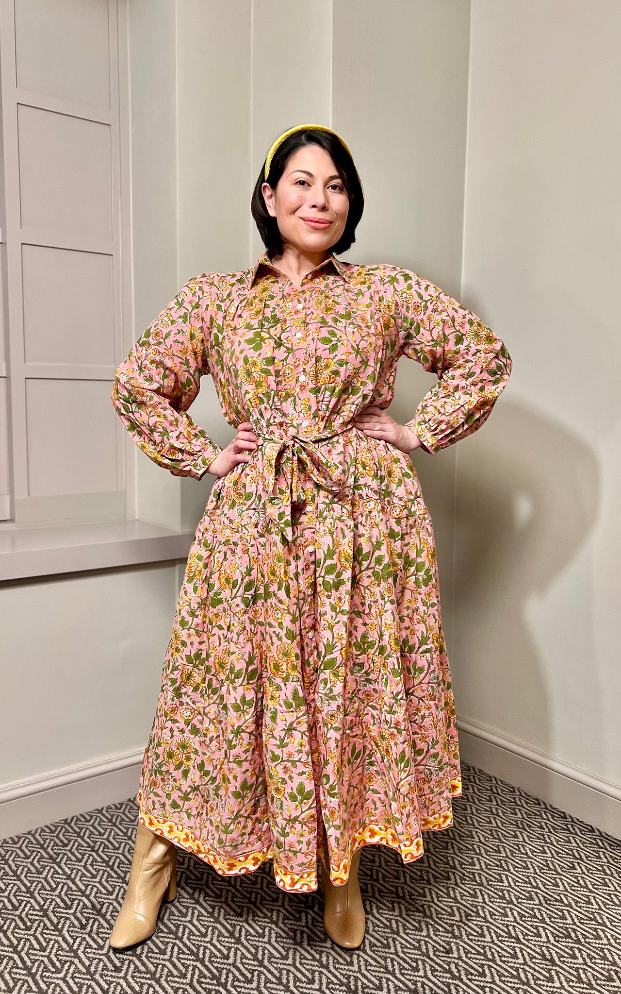 Shannon x DF Cotton Maxi Dress Full Sleeves