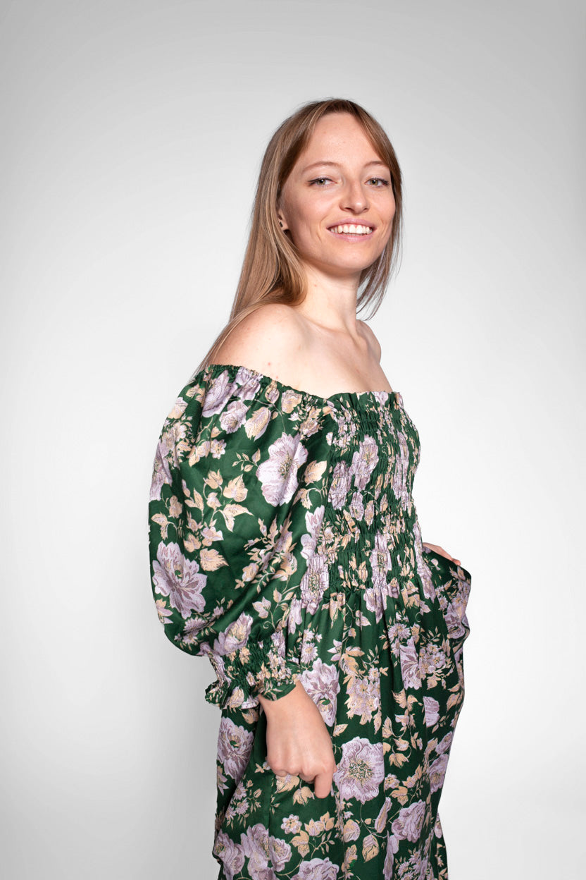 Vivian Braless Wonder Maxi Dress With Sleeves