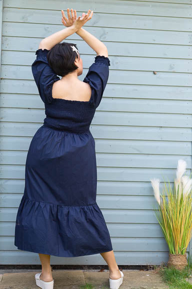 Chelsea Braless Wonder Midi Dress With Sleeves