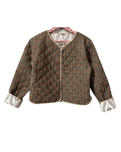 Block-Print Quilted Jacket