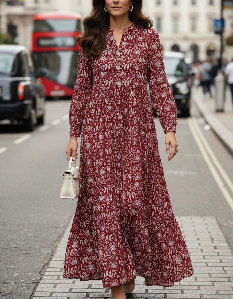 Brisa Red Maxi Dress Coming Soon