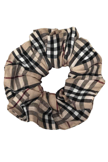 Ella Checked Oversized Scrunchie
