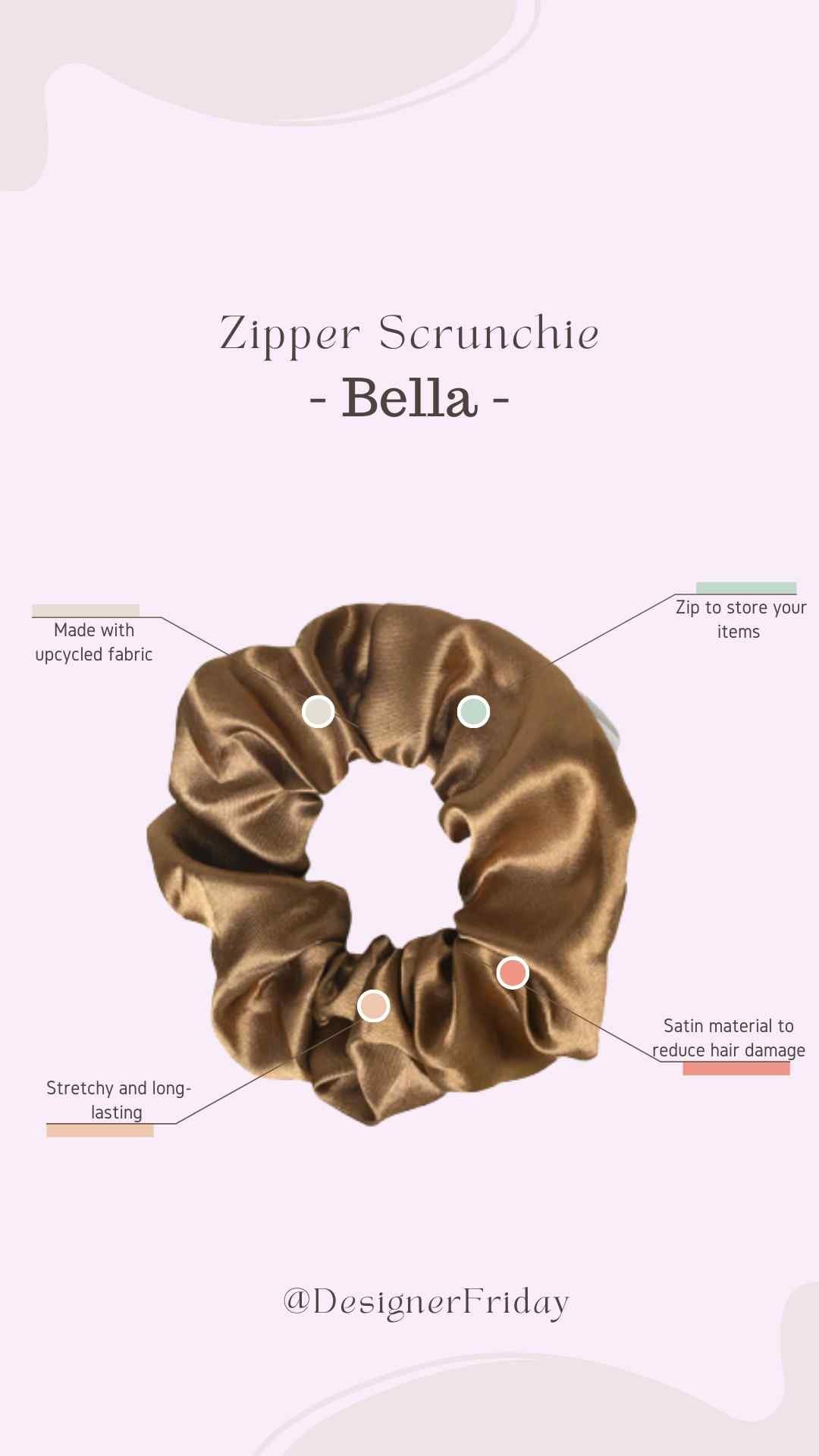 Pocket Zipper Scrunchie