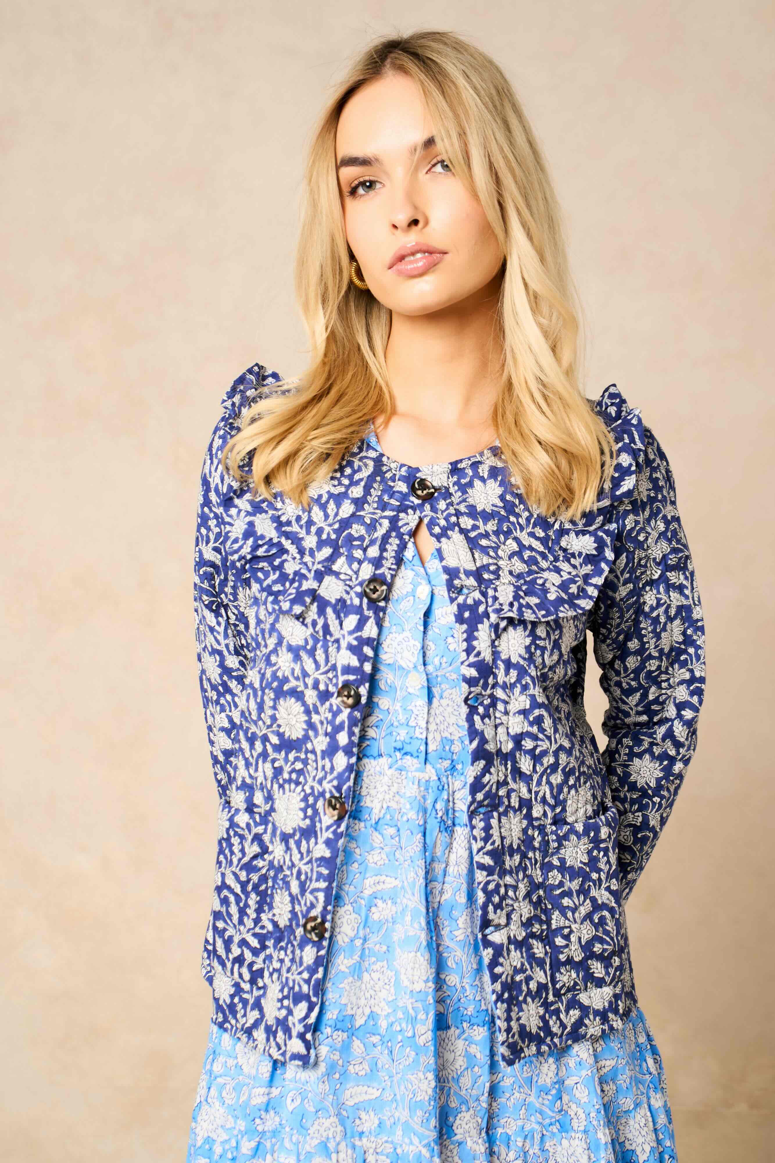 Chloe Reversible Quilted Cotton Jacket