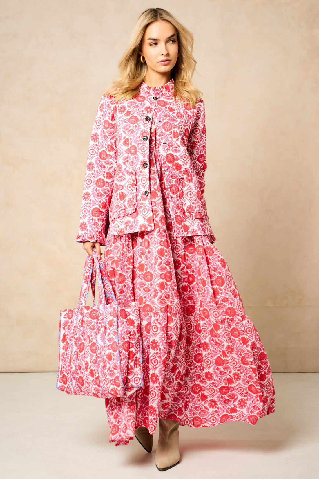 Bloom Reversible Quilted Cotton Jacket