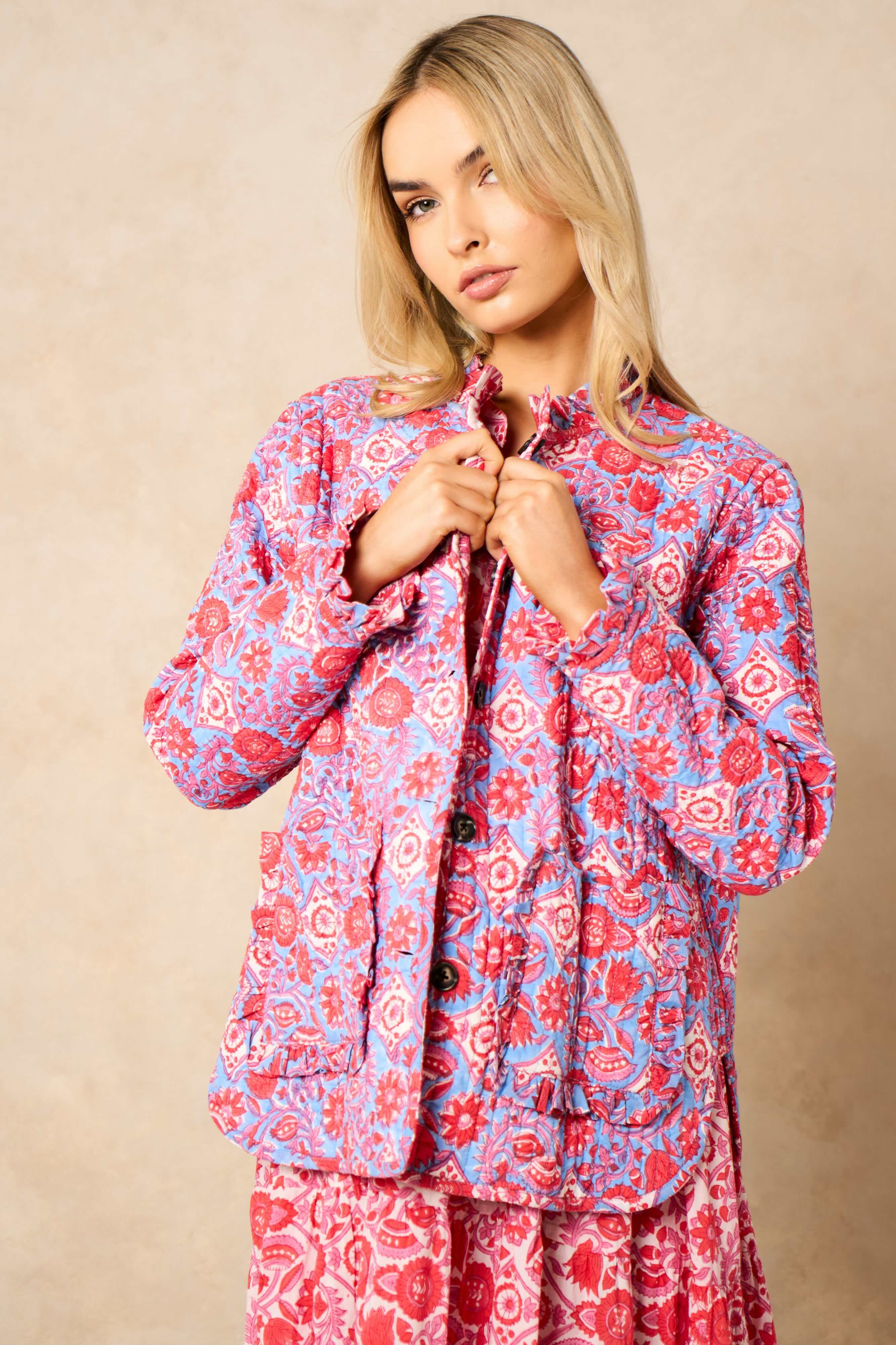 Bloom Reversible Quilted Cotton Jacket