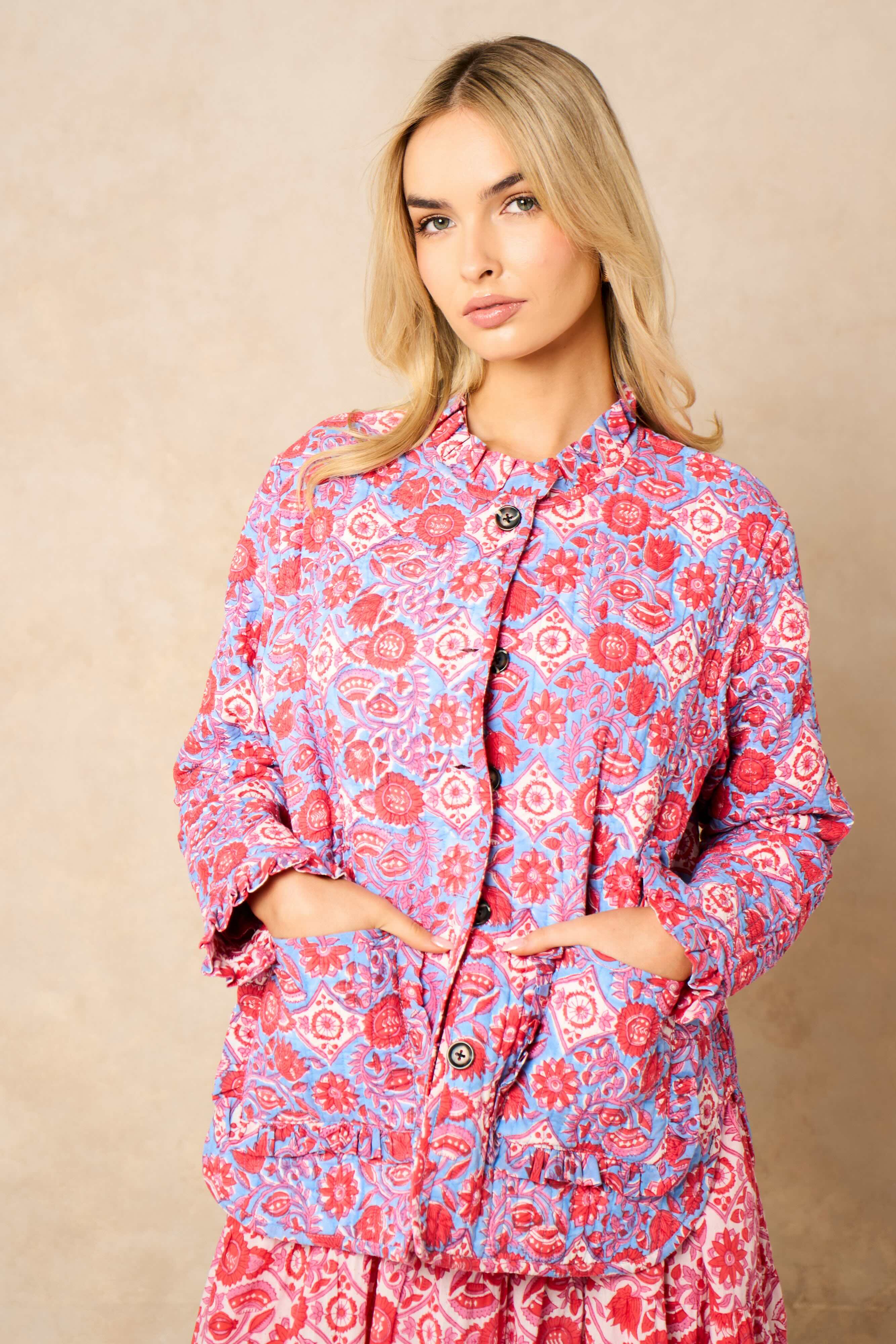 Bloom Reversible Quilted Cotton Jacket