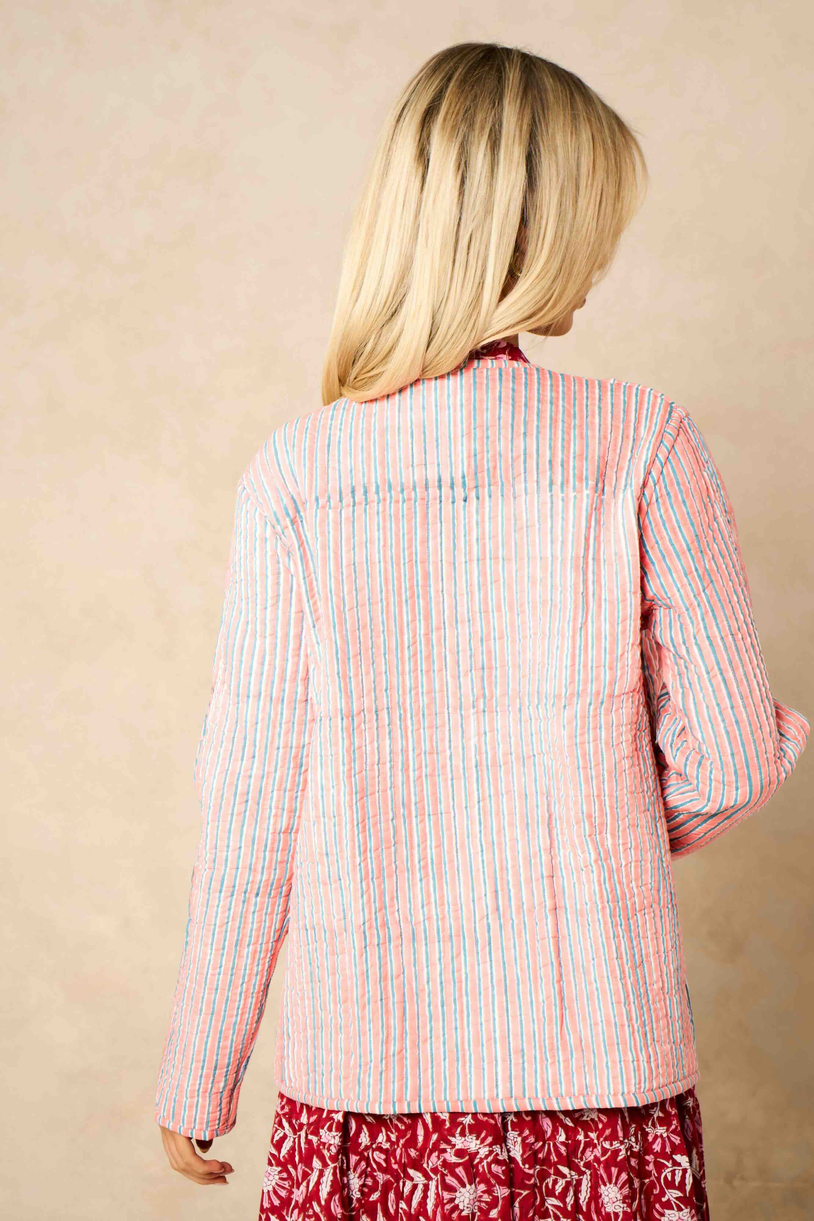 Emelia Reversible Quilted Cotton Jacket
