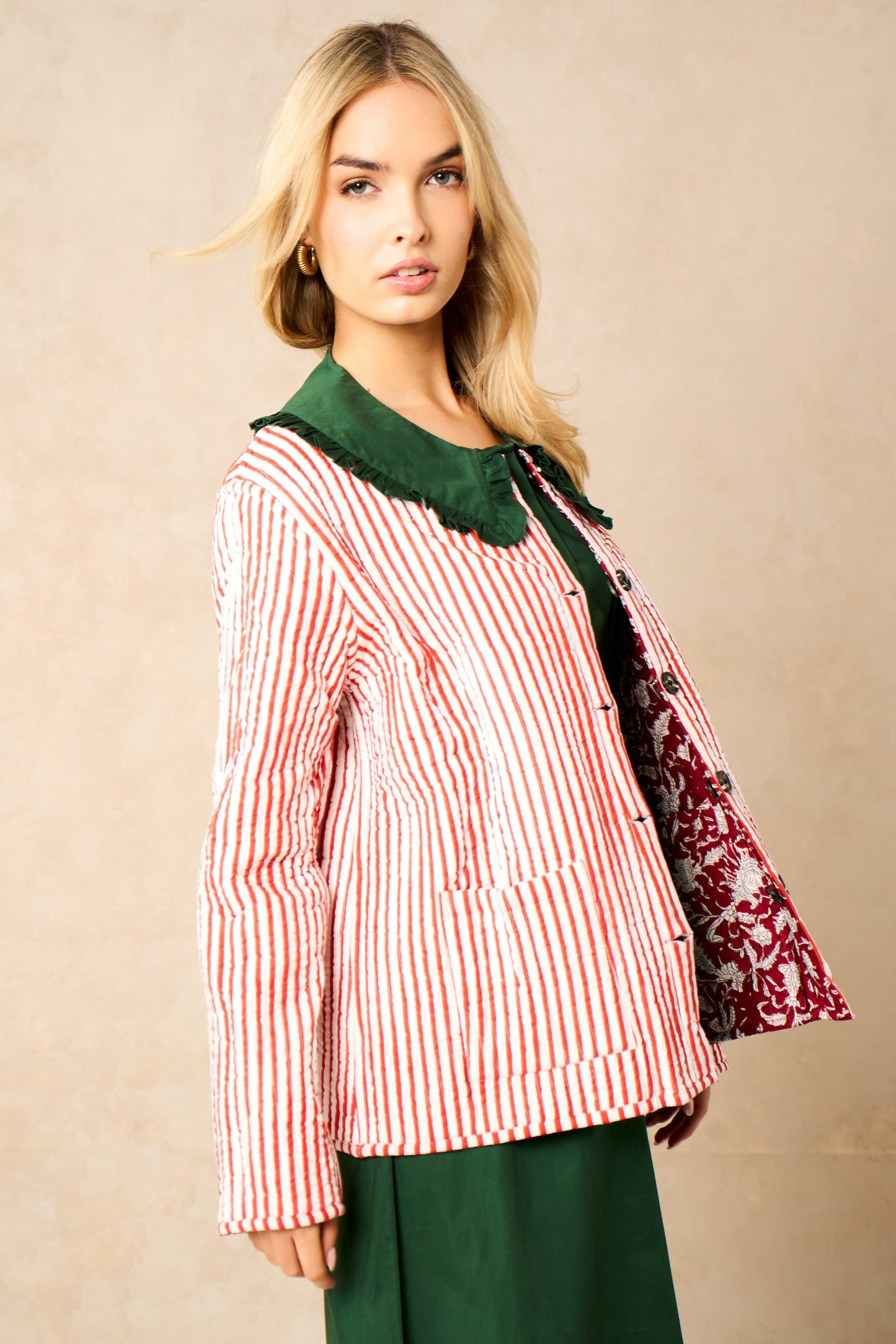 Emelia Quilted Reversible Jacket- NEW