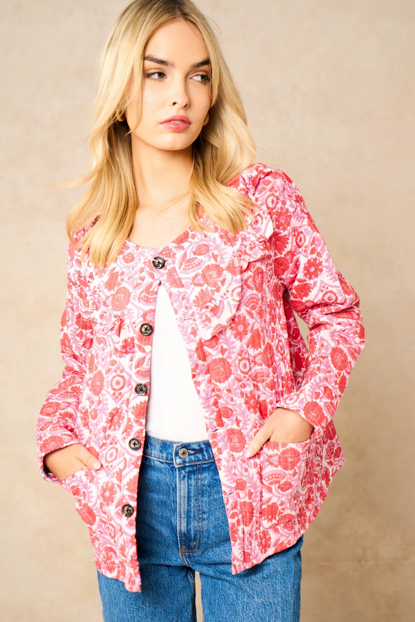 Emelia Quilted Reversible Jacket- NEW