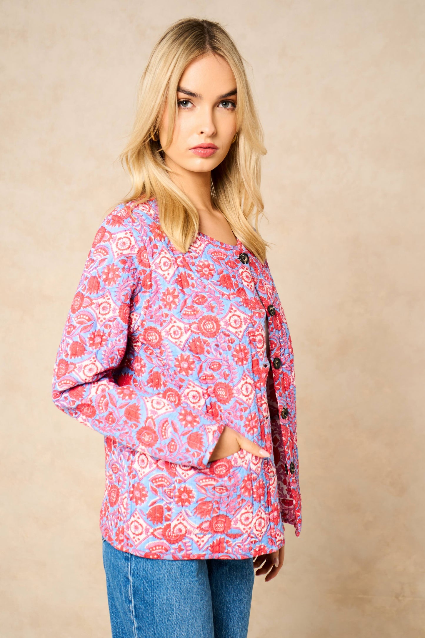 Emelia Quilted Reversible Jacket- NEW