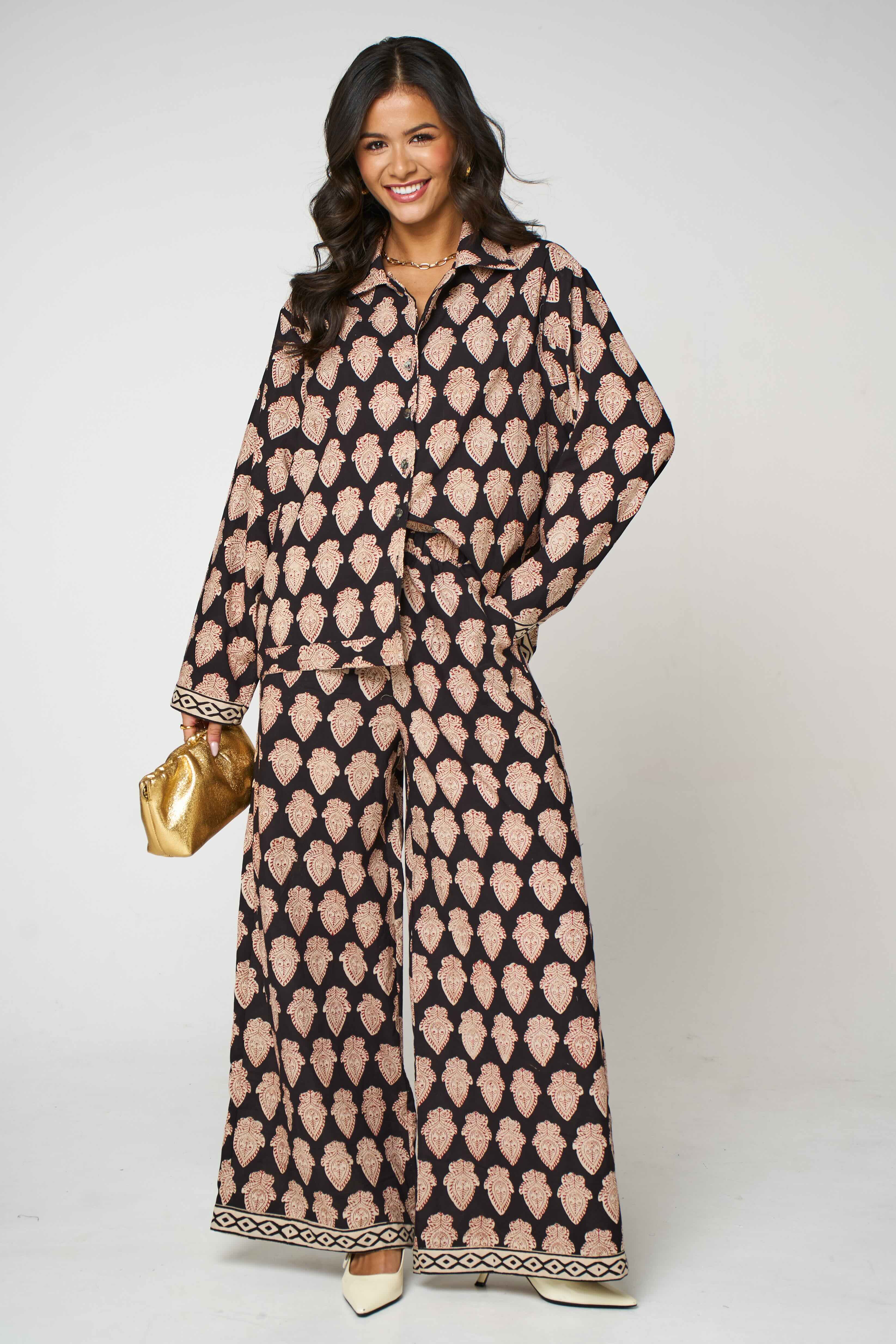 Molly Paisley Block Print Classic Matching Set