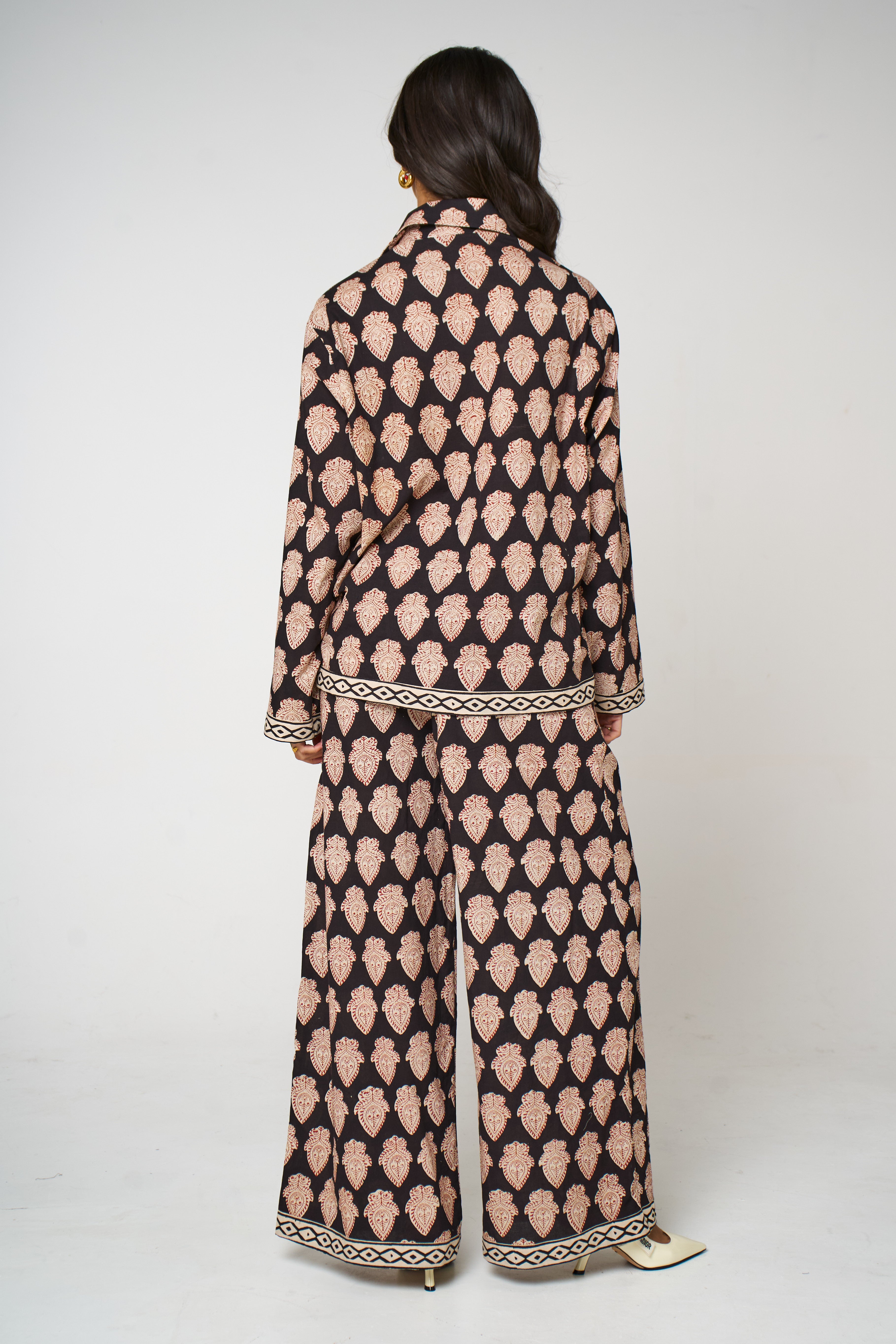 Molly Midnight Black Block Print Classic Matching Set