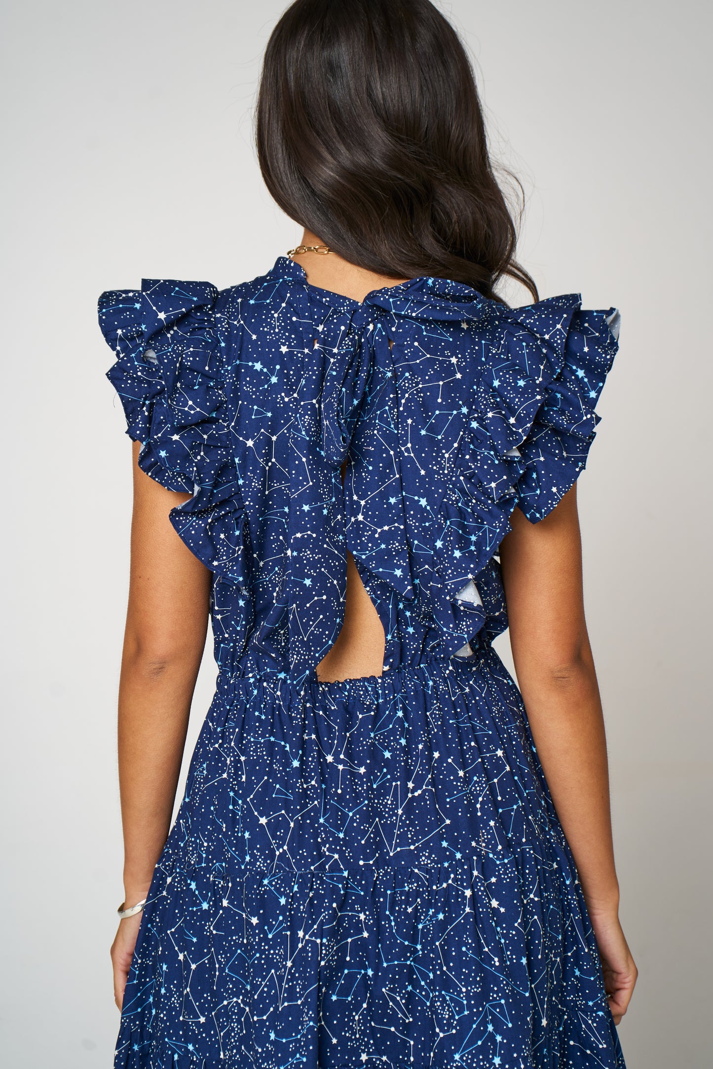 Stars In The Sky Ruffle Maxi Dress