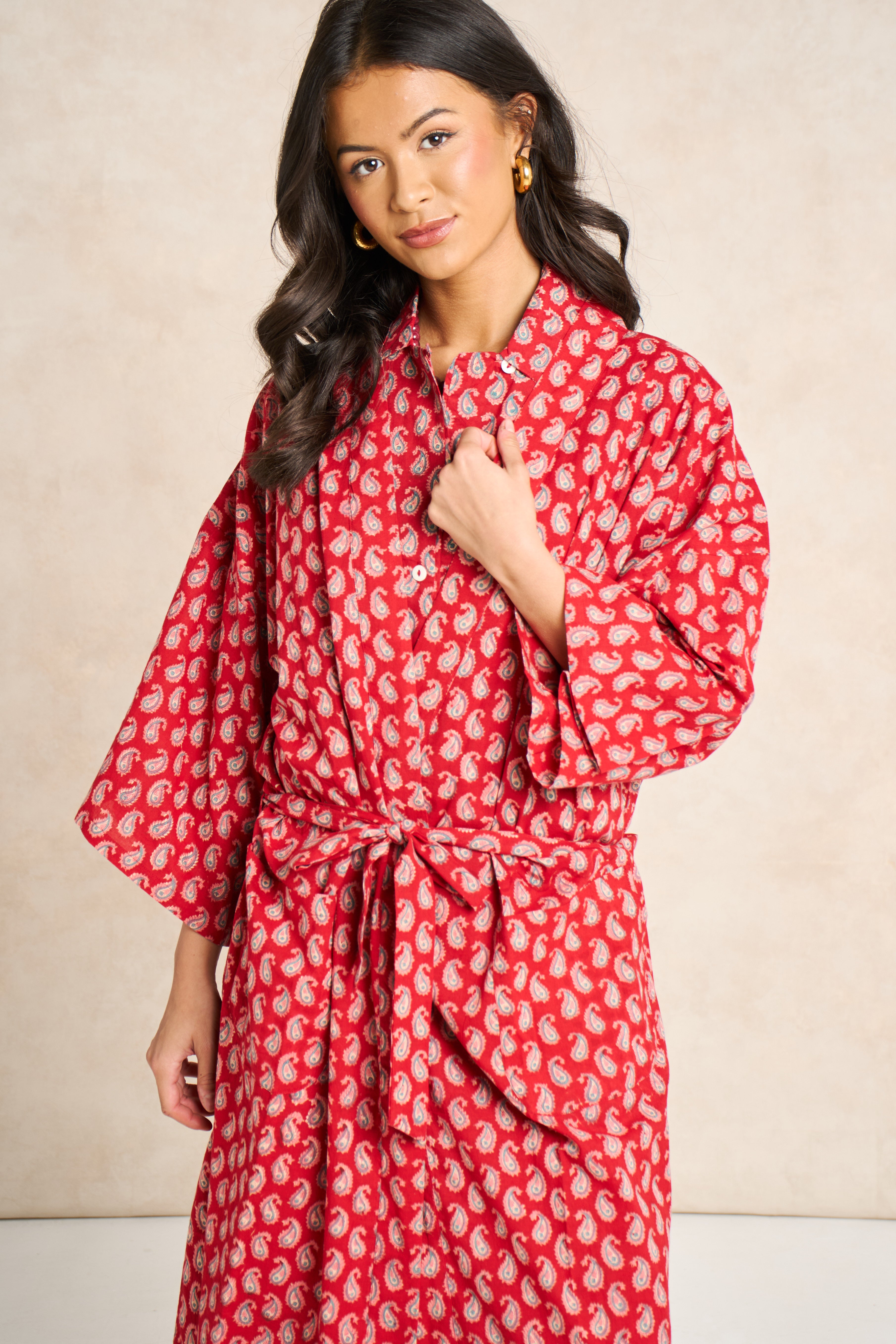 Ruby Cotton Open Coverup