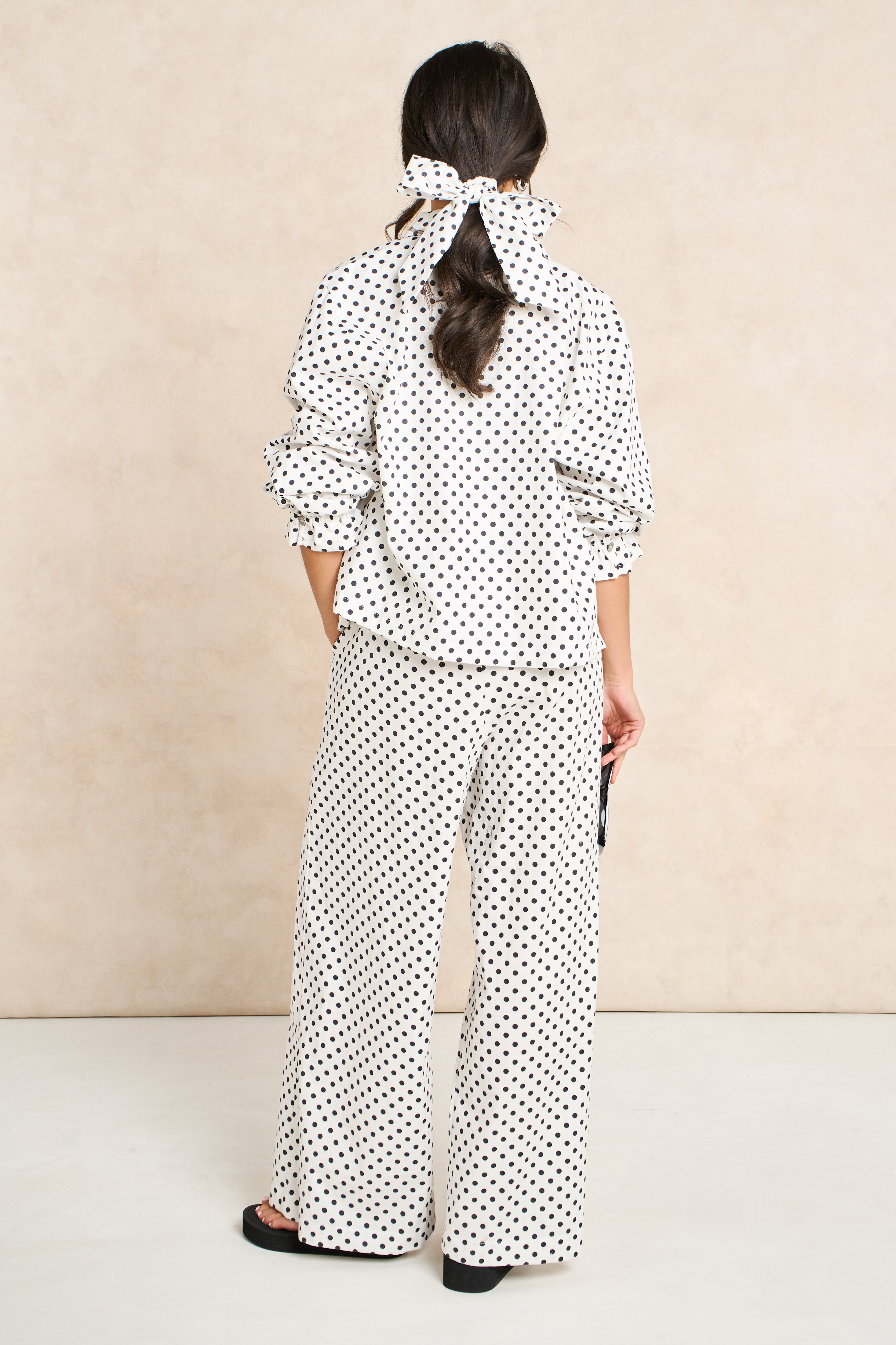 Polka Dot Block Print Matching Set