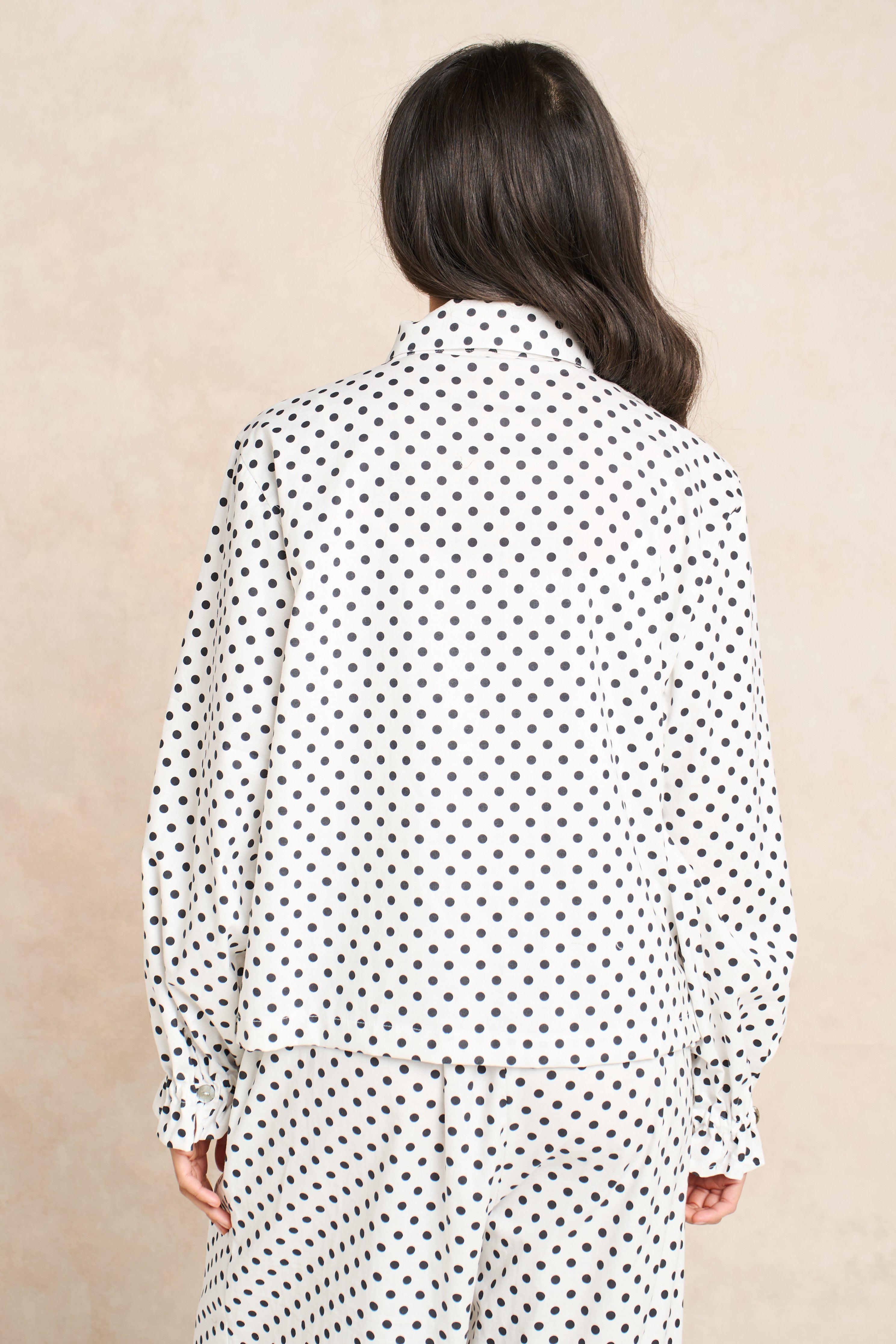 Polka Dot Block Print Matching Set