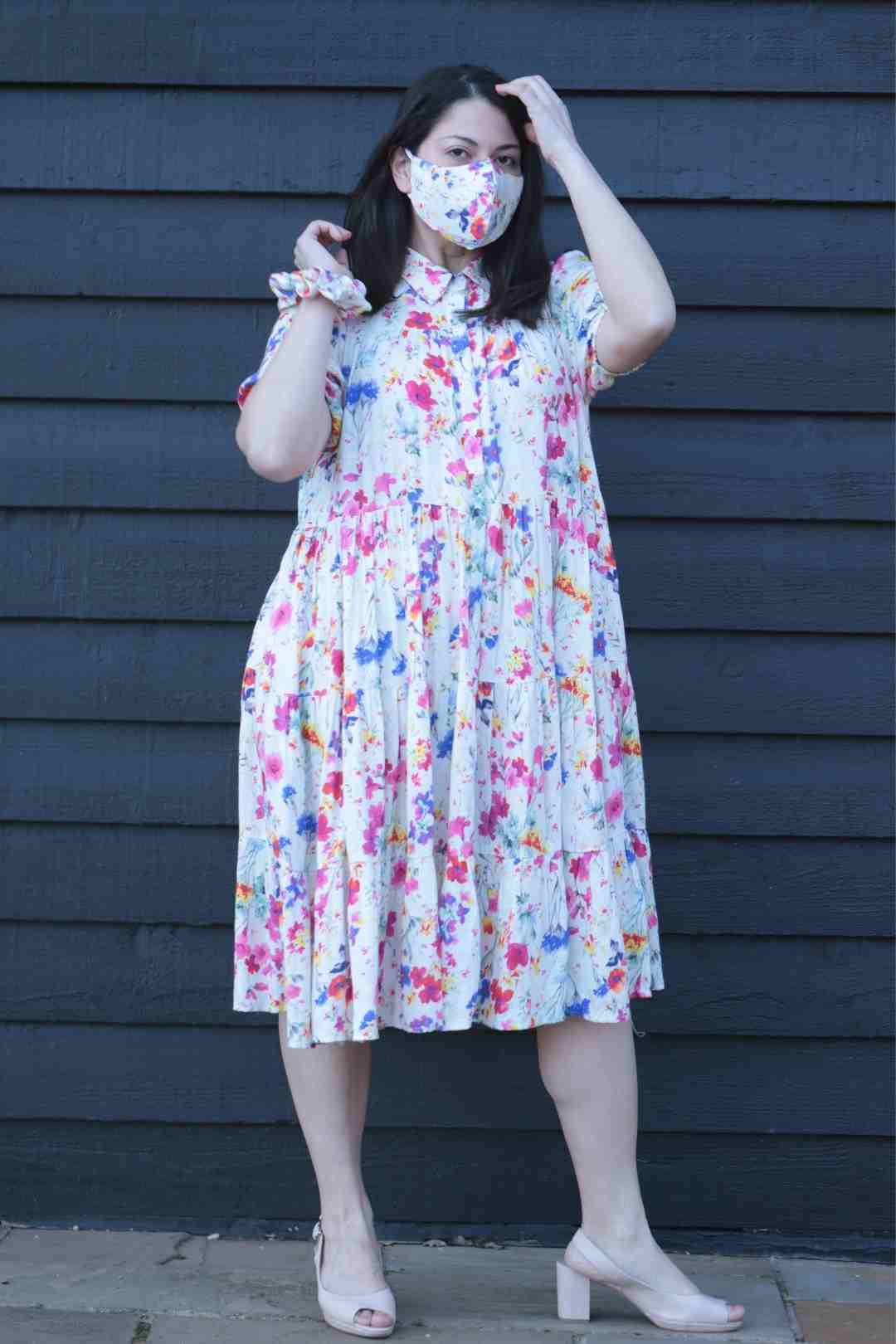 Karli Floral Print Reusable Face Covering