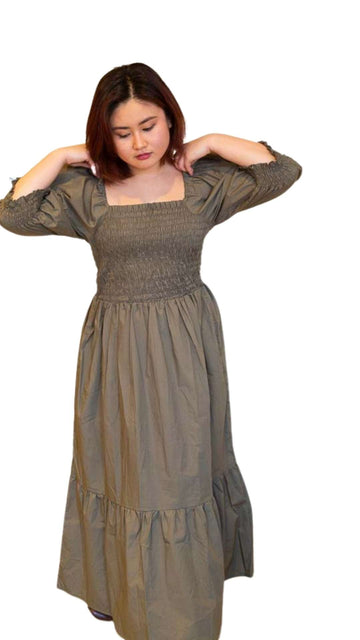 Brandy Braless Wonder Midi Dress With Sleeves