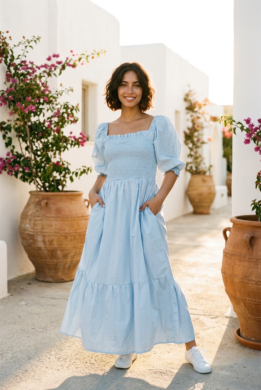 Bella Braless Wonder Maxi Dress With Sleeves