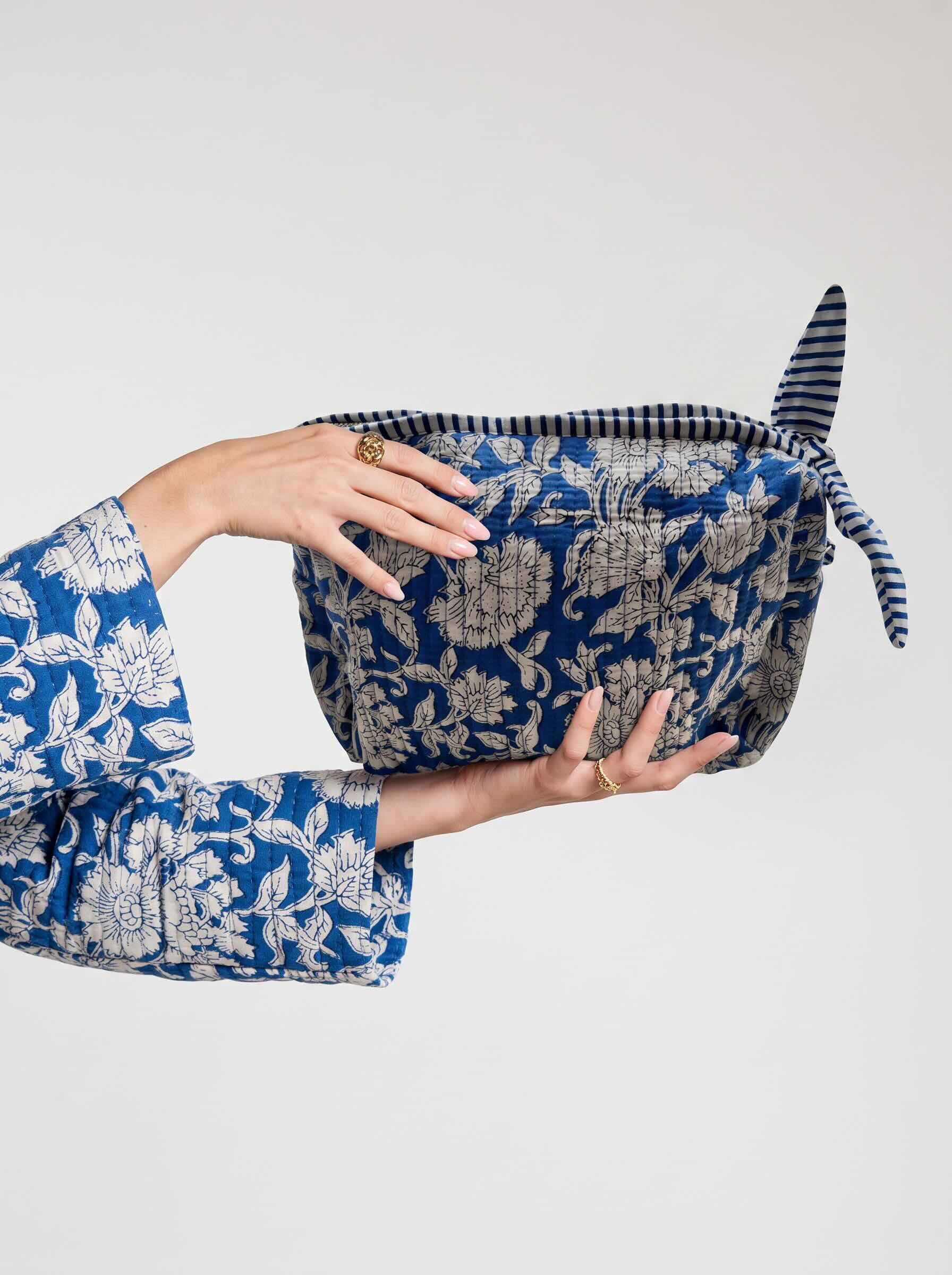 Quilted Cotton Washbag