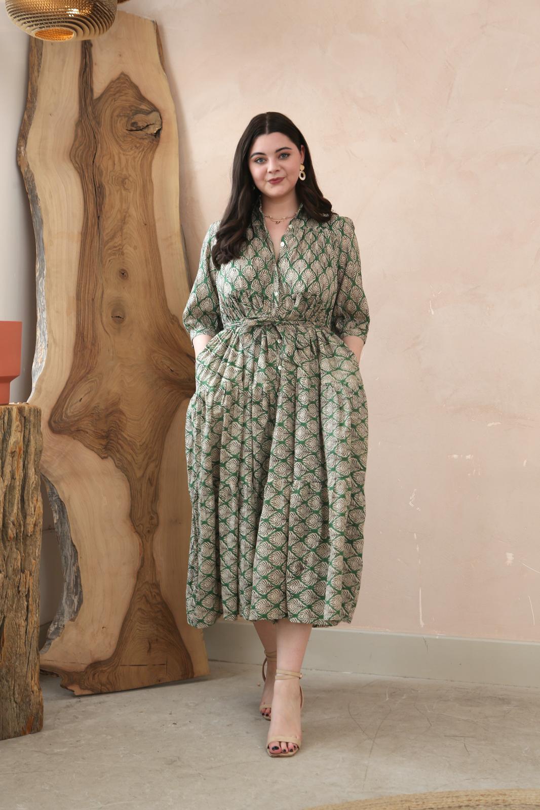 Floral Organic Cotton Maxi Dress