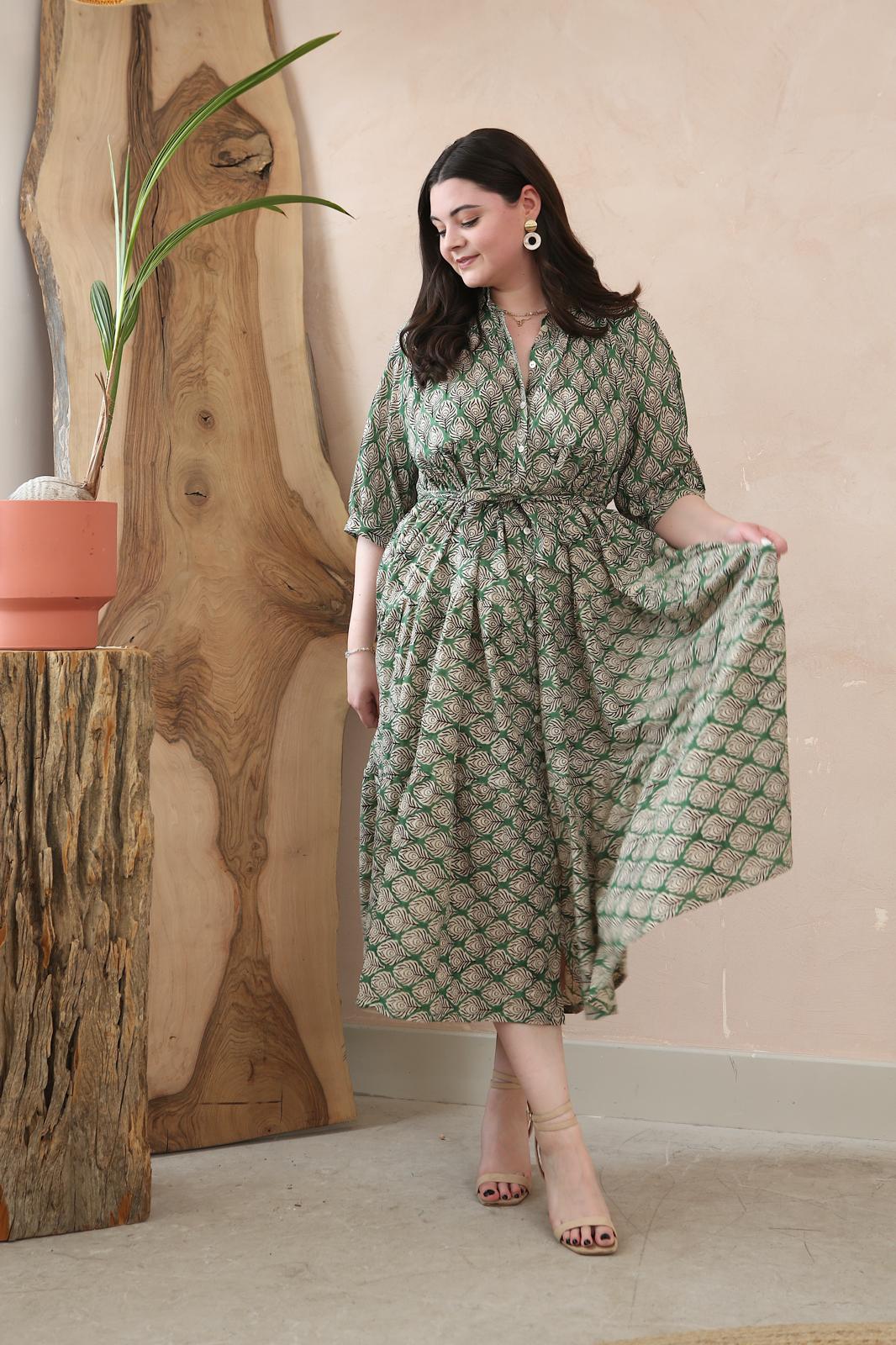 Floral Organic Cotton Maxi Dress