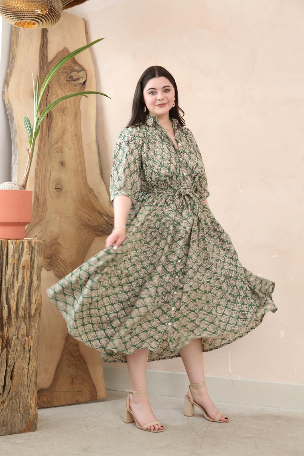 Floral Organic Cotton Maxi Dress