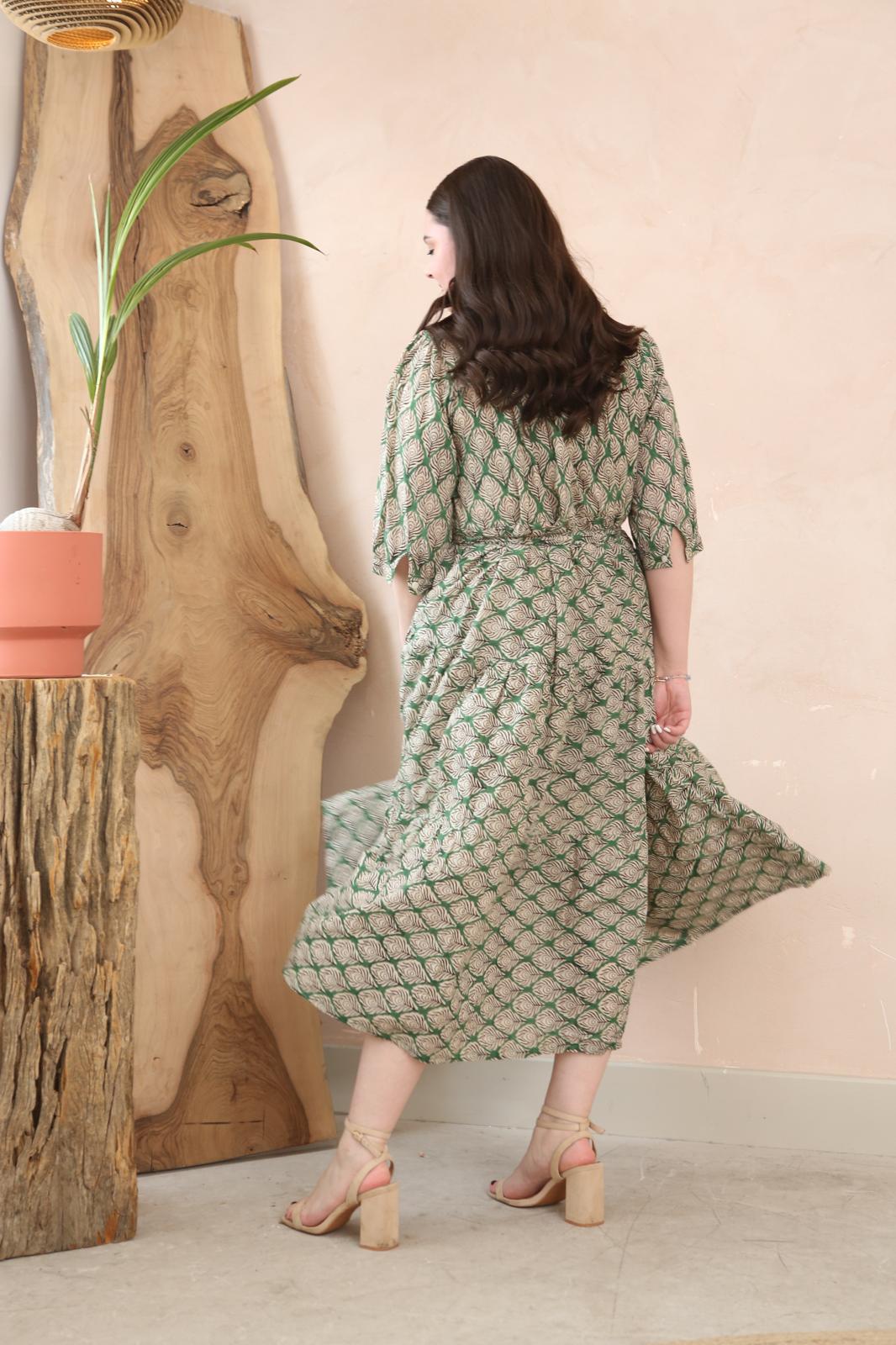 Floral Organic Cotton Maxi Dress