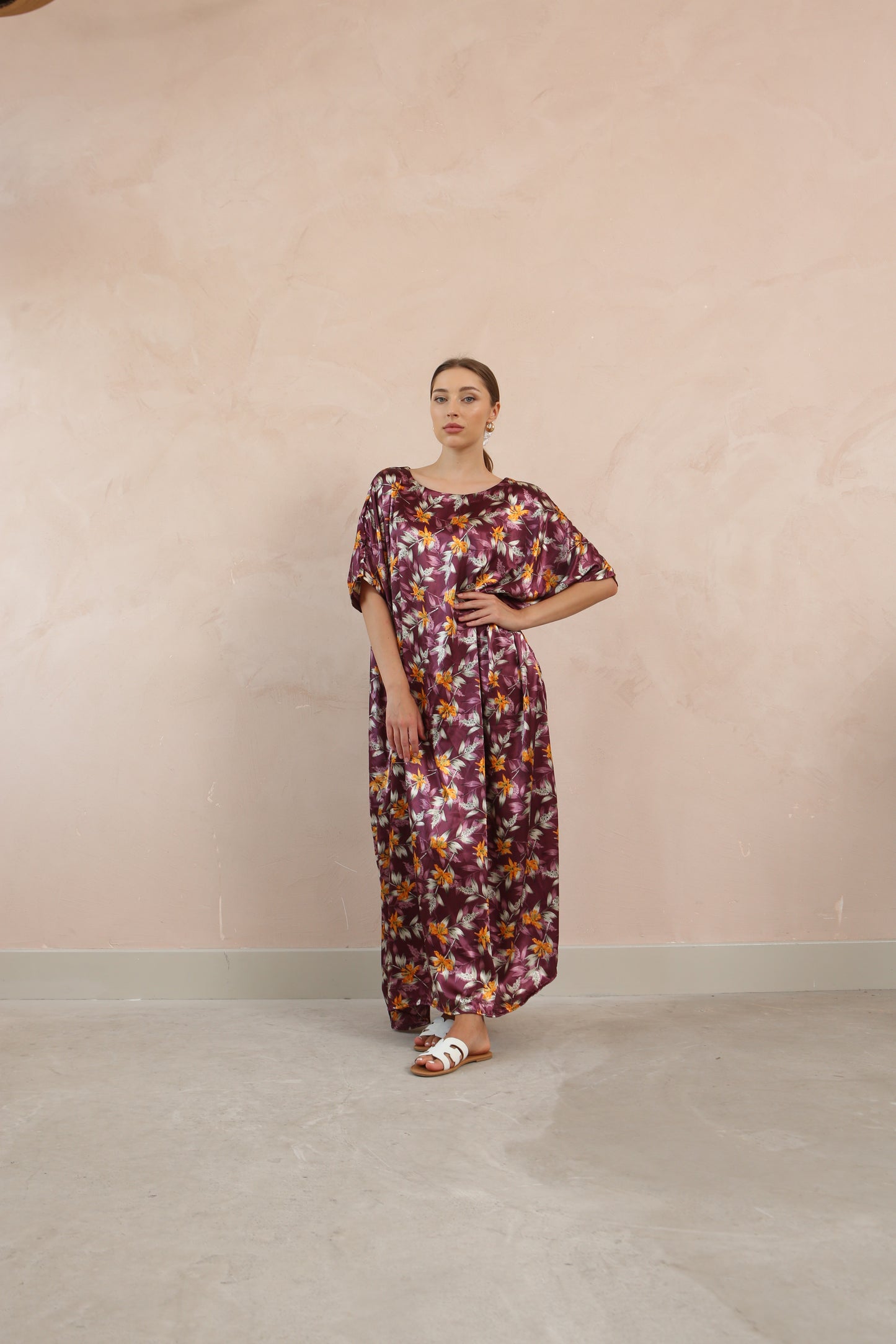 Floral Kaftan Dress