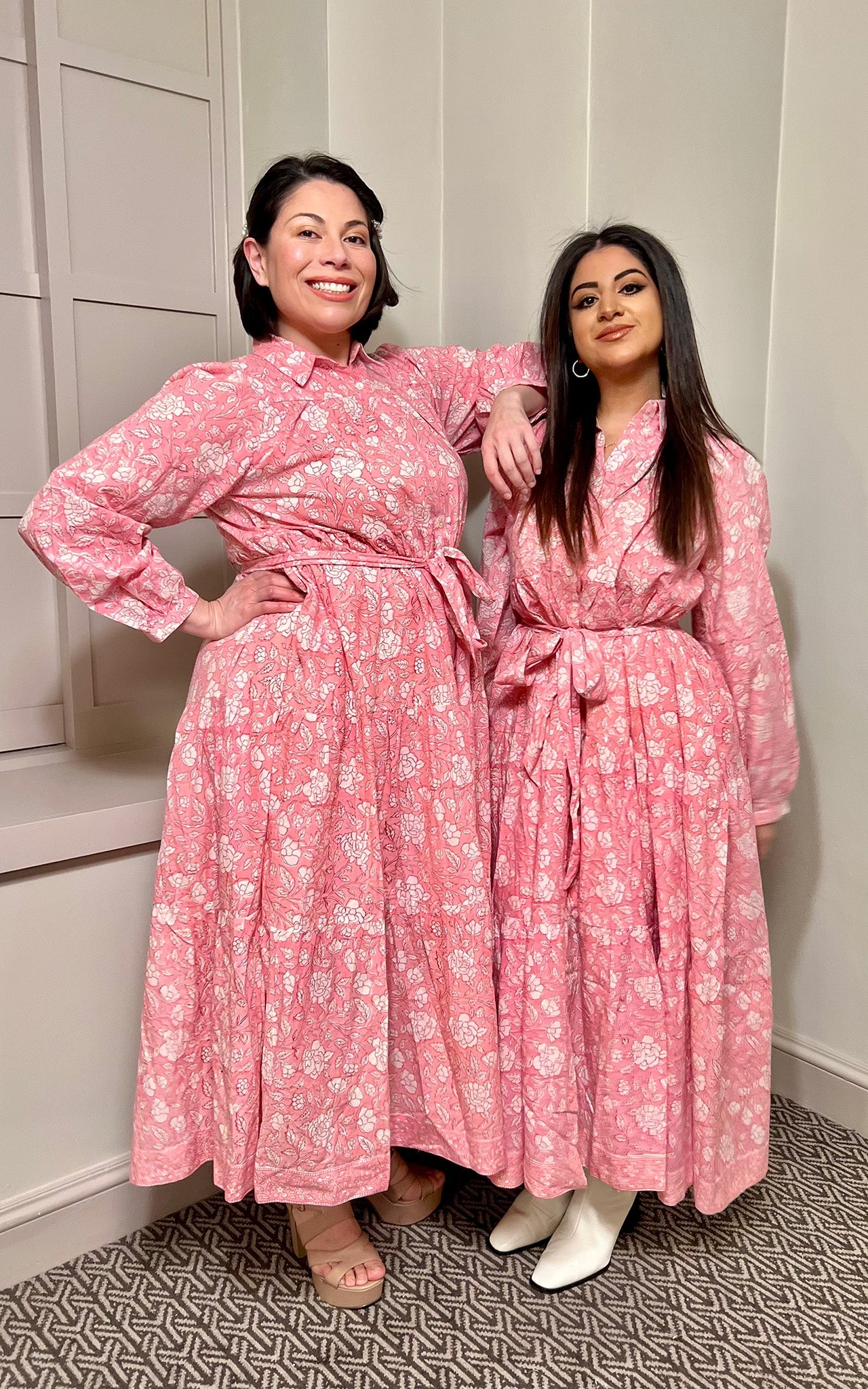 DF Cotton Maxi Dress Full Sleeves