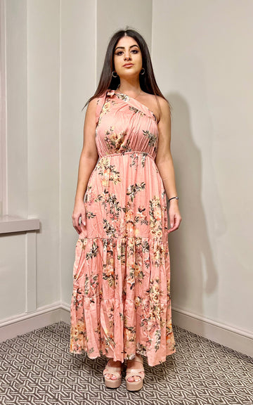 Eloise Cotton Rich Floral One Shoulder Maxi Dress