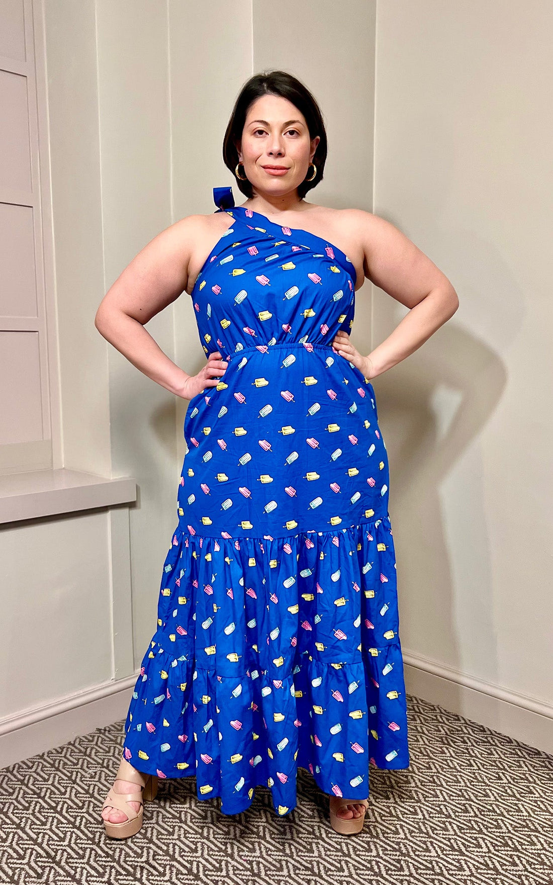 Candice Off Shoulder Cotton Maxi Dress