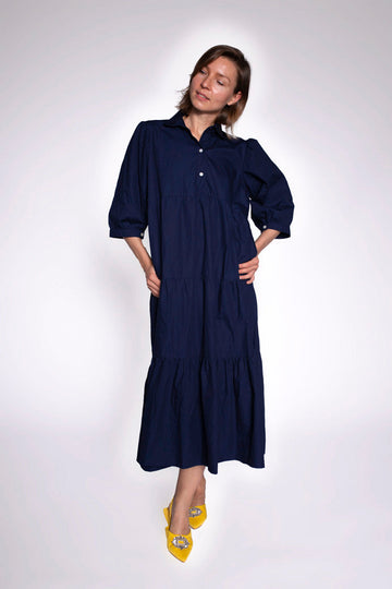 Chelsea Front Button Cotton Dress