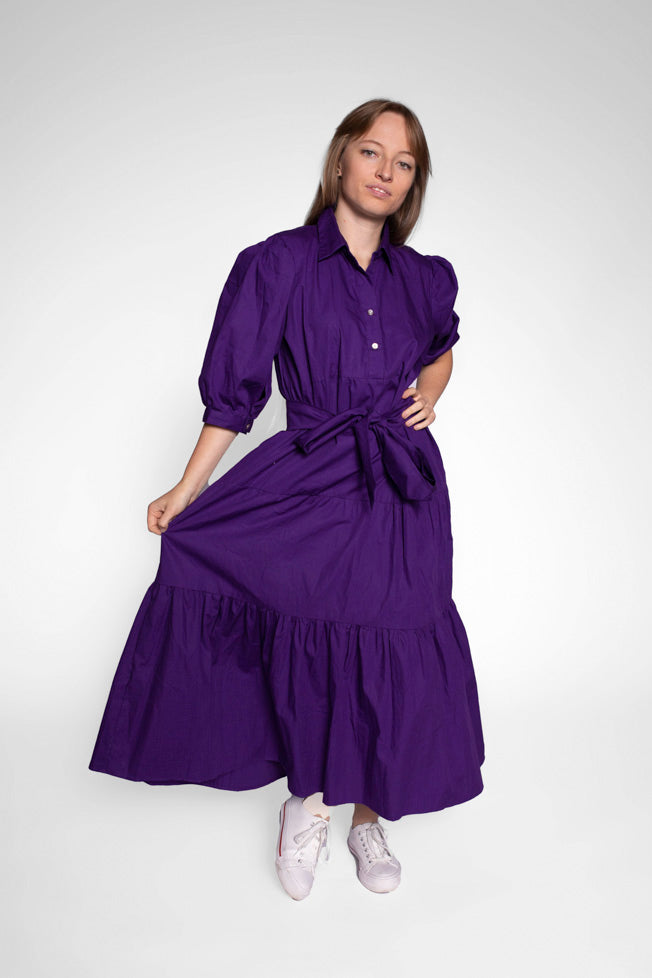 Ashley Cotton Poplin Midi Dress