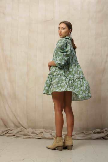 Rachel Mini Dress With Ruffled Detailing