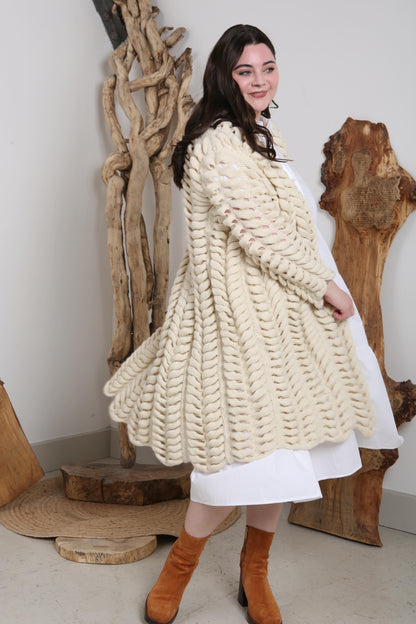 DesignerFriday Lotus Motif Knit Cardigan