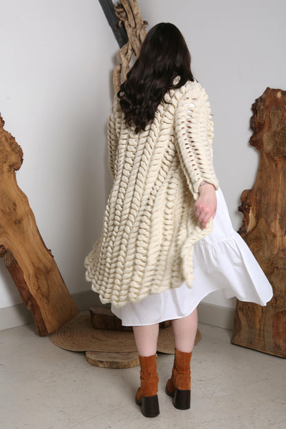 DesignerFriday Lotus Motif Knit Cardigan