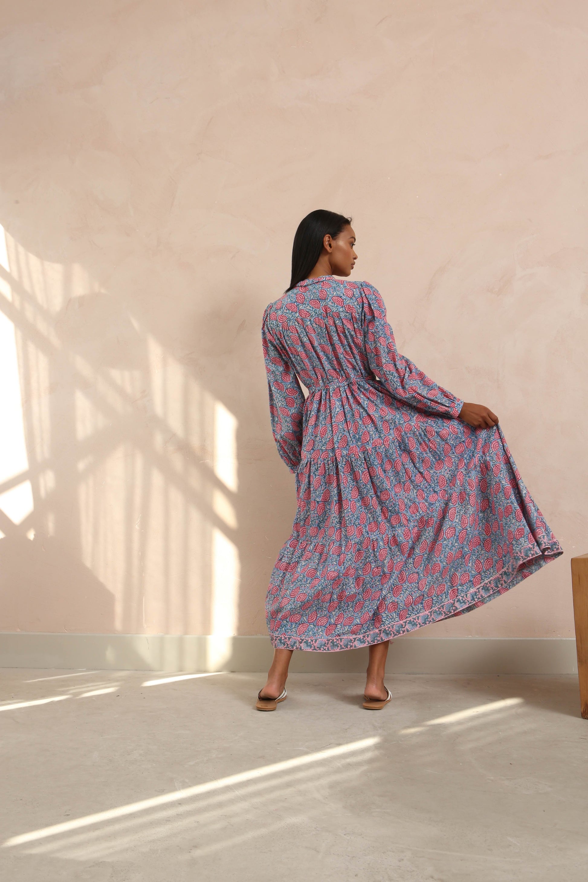 DF Cotton Maxi Dress Full Sleeves DesignerFriday DF Cotton Maxi Dress Full Sleeves DesignerFriday