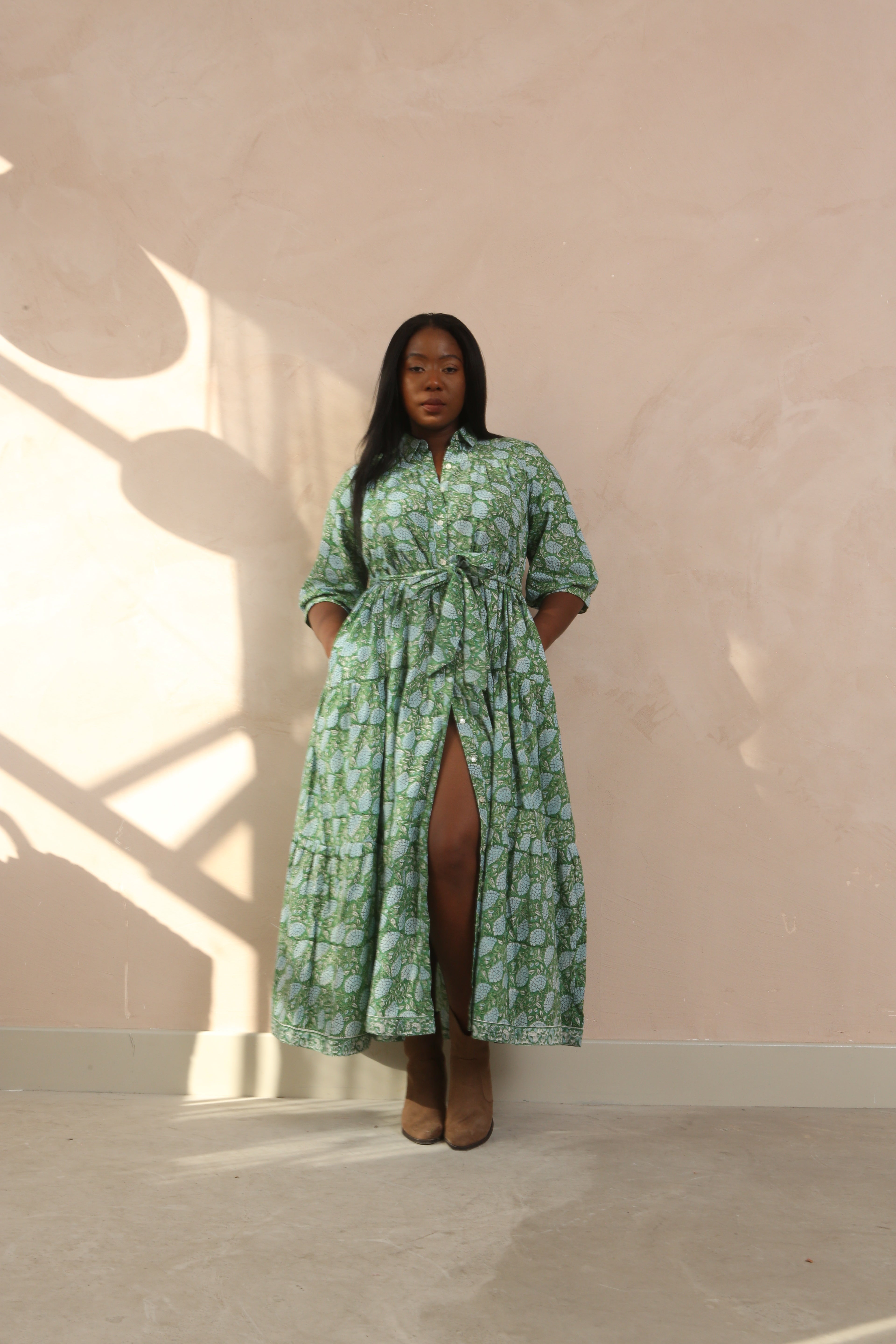 Diana Floral Organic Cotton Maxi Dress